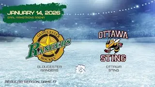 Jan. 14, 2026  - U11 A: Gloucester RANGERS vs. Ottawa STING