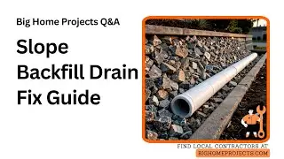 Two to Five Percent Backfill Slope Drainfix Guide