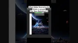 Photoshop Ai completes: Star Wars Battlefront 2 Cover Art [Generative Fill] #generativeai