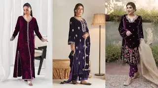 New trendy velvet suits | Velvet suit design | beautiful velvet suit collection #velvetdressdesigns 