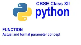 Actual and formal parameter in function