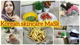 My Regular Routine Vlog| Korean Skincare Mask bY Maria Sheikh