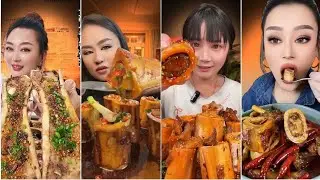 Chinese Beef Bone Marrow Mukbang  Rich, Juicy & Melt-in-Your-Mouth!