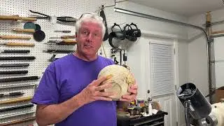 Sanding and Finishing the Bottom of our Spalted Maple Bowl Part 3 Vid 111   HD 1080p