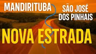 NOVA ESTRADA MANDIRITUBA - S&Atilde;O JOS&Eacute; DOS PINHAIS - 4K - IMAGENS COM DRONES