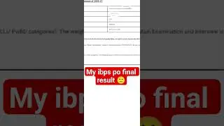 My ibps po final result # ibps po final result # ibps po # rrb clerk mains # ibps clerk result