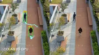 Google Collaboratory GPU vs NVIDIA GPU: Social Distance Tracking (Semester 1, 2021/2022)