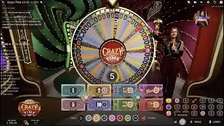 Crazy Time - Short Profitable Session - Low Risk Strategy - Betting &pound;7 Per Spin on 6 Segments