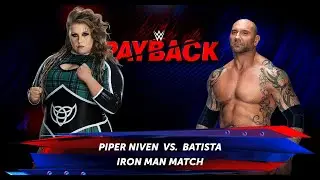 WWE LIVE  MATCH - BATISTA VS  BAD GIRL IRON MATCH FIGHT WWE RAW 2025 PART 2
