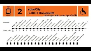 Linie 2 - Linz Linien 2024 - Neue Stationsansagen