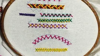 How to do Herringbone stitch variations(Part-5)