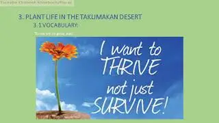 BARRON'S ESSENTIAL WORDS FOR THE IELTS | UNIT 1 | PART 3 - PLANT LIFE IN THE TAKLIMAKAN DESERT