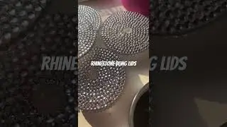 #Starbucks Bling Lids #bling #rhinestones #bedazzled #pinkdrink #coffee #barbie #diamond #icedcoffee