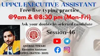 UPPCL Executive Assistant Typing Test Live #VID-60