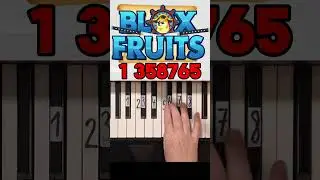 Blox Fruits Piano Tutorial #shorts