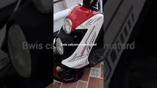 bwis 125 calcomanias blanca gris con rojo tipo originales