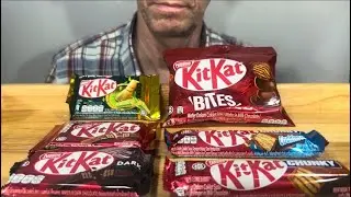 ASMR KitKat Chocolate Unboxing &ndash; Premium Wafer Cracks & Matcha Melts with No Eating Sounds