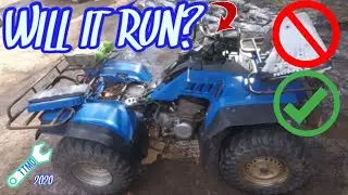 Will It Run? Rare Blue 1987 Honda TRX350D Fourtrax Foreman