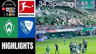SV Werder Bremen vs VFL Bochum 34.Spieltag Bundesliga Highlights