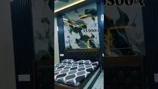 Best pvc bedroom wall panels & ceiling design with UV marble sheets  | Swastik Enterprises #flooring