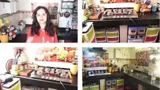 Kitchen Organization Ideas | New Kitchen Tour | Non Modular Kitchen Organization | Sudiptalivz