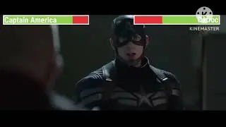 Captain America vs Batroc with healthbars