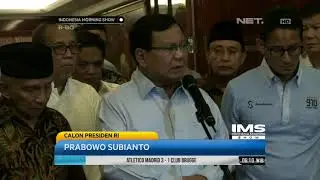 Prabowo Subianto Meminta Ratna Sarumpaet Untuk Bertanggung Jawab Atas Kebohonganya- IMS