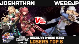 Regular Bairs #352 - SSBU - Losers Top 8 - Joshathan Gamer vs. WebbJP