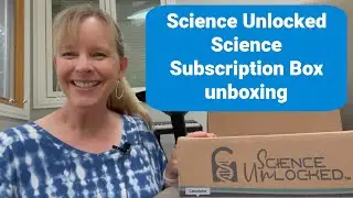Science Unlocked Science Subscription Box unboxing of The Dark Side Box for elementary students