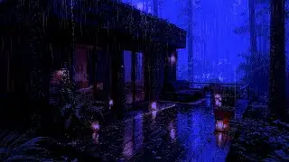 Best Rainfall at the Forest Cabin 🌲 Sleep Deeply with Rain Sounds for Sleeping - Rain ASMR