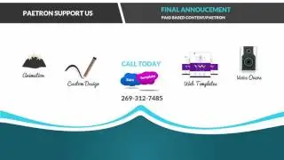 Xara Template Final Announcement for Channel Paid Content and Patreon