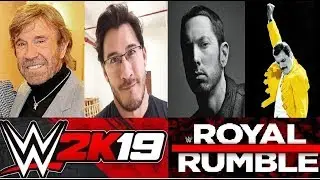WWE 2k19 Created Superstar Royal Rumble Celebrities (Subscriber Picks)