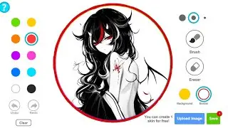 😈 🔥 VIP custom skin Devil Girl DRAW 😈🔥 / SOLO GAMEPLAY IN AGAR.IO MOBILE  \