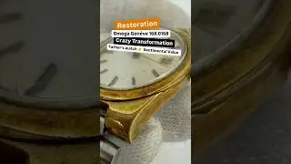 Crazy Transformation 👉 Omega Geneve Restoration  #restoration #watch #omega