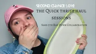 Vintage Rae Dunn Saks 5th for only $3.00! The Quick Thrift Haul Sessions #raedunn #thrifthaul #saks