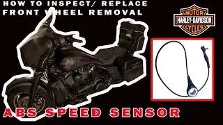 ABS Speed Sensor troubleshooting Harley Davidson Touring, replacement, wheel removal
