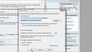 QuickBooks: How To Back Up a Company File (local backup)