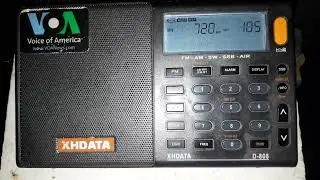 Another American AM radio station was picked up in Brazil, but it was not identified. Now on 720 KHz