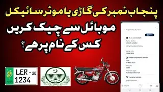 How to Check Punjab Motorcycle and Car Registration  | Punjab vehicles verification online mobile se