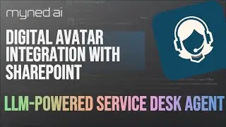 AI Avatar integrated with SharePoint - LLM Powered Autonomous Service Desk Agent