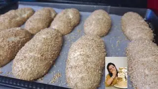 PETITS PAINS AU SÉSAME SIMIT  À NE PAS RATER ,IL FAUT LES ESSAYER 👍خبيزات الجلجلان يهبلو،
