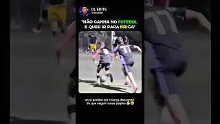 Pra que isso, quase quebra a perna do garoto #futebol #fy #fyp #viral