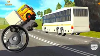 Indian Sleeper Bus Simulator game - FedEx Express Delivery Bus Driving Game - Android Gameplay #fyp