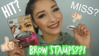 TESTING OUT A 1 SECOND BROW STAMP?! HIT OR MISS? | Michelle Antico