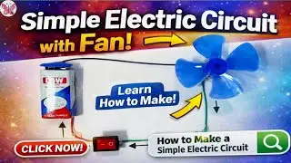 How to Make Mini DC Motor Fan with 9V Battery | Easy Science Project | Working Model