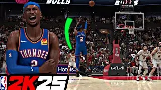 The Most Realistic Shai Gilgeous-Alexander Gameplay in NBA2K25👀||SGA drops 36pts