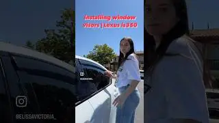 Window Visors ‼️ #cargirl #fyp #viral #lexusis350 #automobile