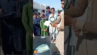 Experiment of magnifying glass, class six