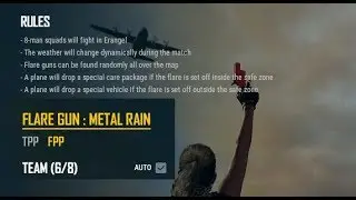 PUBG Flare Gun Metal Rain 8 Man Squad Event - Playerunknowns Battleground Battle Royale