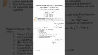Vbu CND Semester - 3 , Session - 2021 - 2023, Programme is Out / Exam Routine आ गया